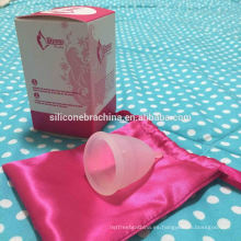 2016 copa menstrual líquida recogida de silicona ecológica tazas de silicona menstruales de silicona tazas de tallo verde menstrual de silicona